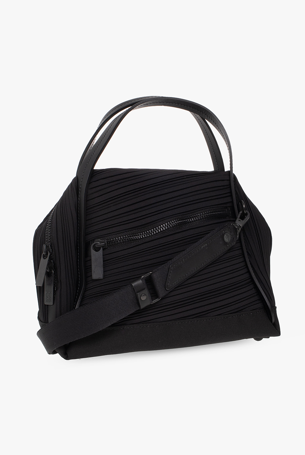 Black 'Bias Pleats' shoulder bag Issey Miyake Pleats Please
